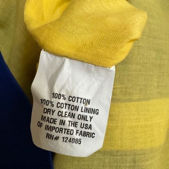 Lisa Perry 100% cotton a line dress size 2 daisy appliqué floral made in USA - Picture 5 of 7